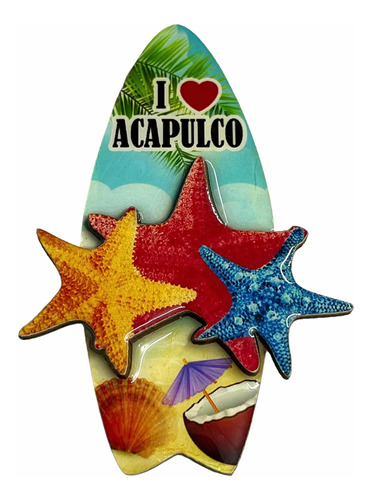 Iman Decorativo De Acapulco Tropical