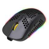 Ratón Inalámbrico Luminoso Rgb Recargable De 3 Modos Y 2,4 G