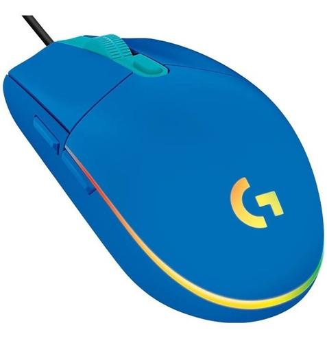 Mouse Logitech G203 Lightsync Rgb Optico Usb Azul Gaming