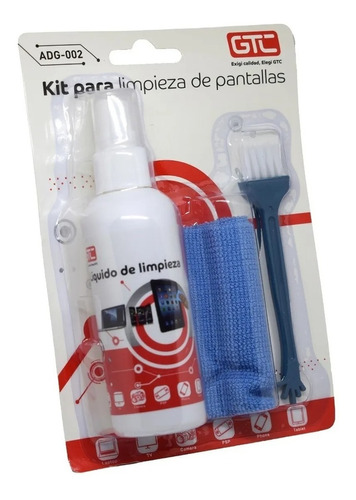 Limpia Pantallas Kit Liquido Franela Tv Celular Notebook Lcd