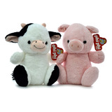 Peluche Vaca O Chancho Sentados 25cm Phi Phi Toys