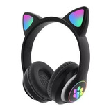 Fone Gatinho/patas Bk1 Headset Bluetooth Com Led Rgb