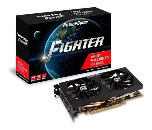 Tarjeta Gráfica Amd Radeon Rx 6600 Gddr6 De 8 Gb