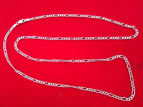 Corrente De Prata 3x1 3mm 70cm (34)