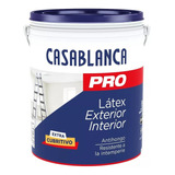 Casablanca Pro Interior/exterior Pintura Latex Acabado Mate Color Blanco 4l