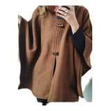 Poncho De Polar Con Cuello Alto 