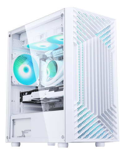 Gabinete Gamer Liketec Orbital 3 Fans Rgb Lateral Vidro Mesh