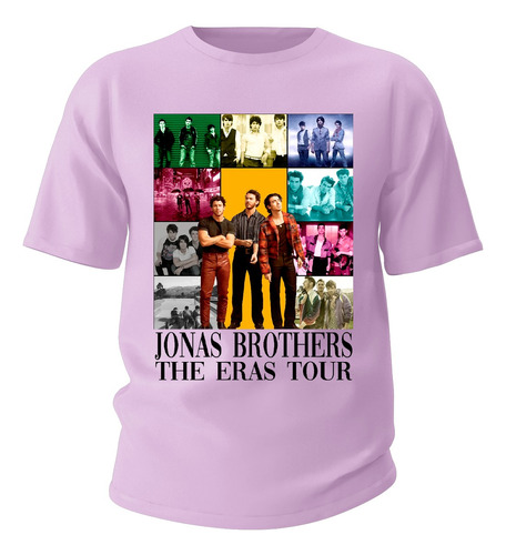 Camiseta Basica Jonas Brothers The Era Tour Versao Unissex