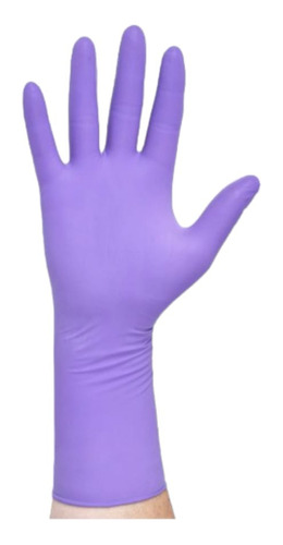 Guante De Examinación De Nitrilo No Estéril Purple Xtra 12  