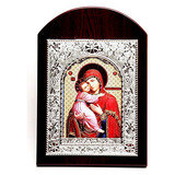 Icono Bizantino Grande Tratado Para Iglesia, Tamaño 29,5 Cm 