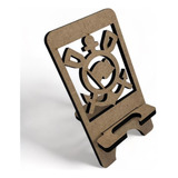 Suporte Porta Celular De Mesa Portátil Smartphone De Mdf