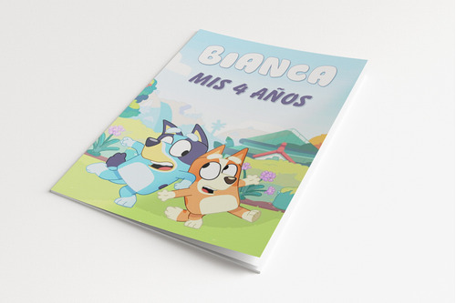 Libro Imprimible Colorear Bluey Editable