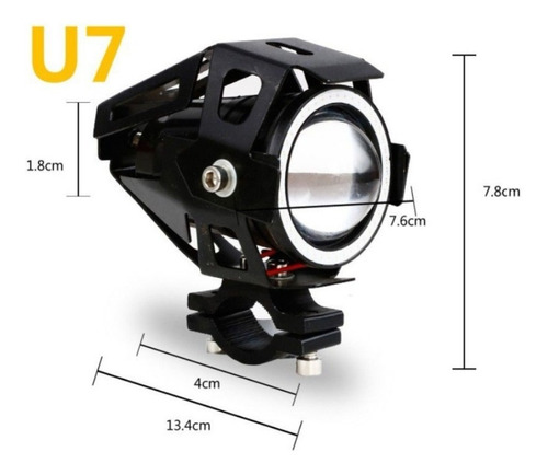 Par Faro Ojo Angel Led Luz Auxiliar Moto