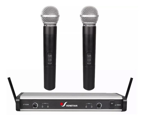 Venetian Ut-832m Microfono Doble Inalambrico Mano Uhf Apogee
