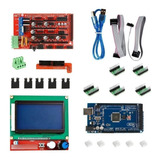 Kit 3d Arduino 2560 + Display 128x64 + Ramps + Pololu X4