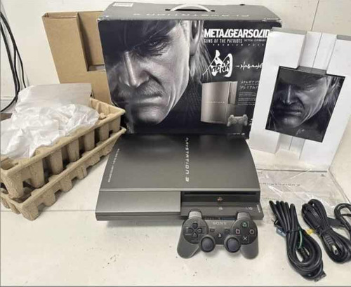 Ps3 Playstation 3 Fat Versão Metal Gear Solid Completo Cib