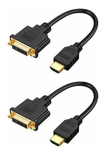 Hdmi A Dvi Short Cable Cablecreation 2-pack 15cm Hdmi Macho 