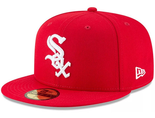 Gorra New Era White Sox Chicago Medias Blancas 59fift Roja