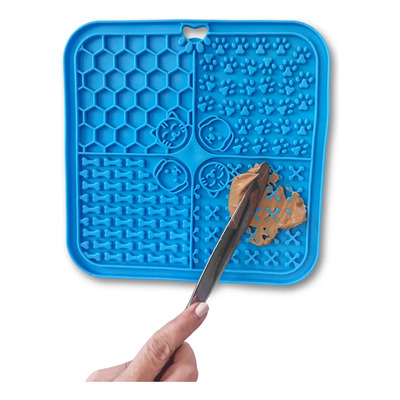 Perrísimo Tapete Calmante Y Almohadilla Para Lamer Color Azul | MercadoLibre