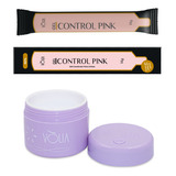 Gel Construtor Sachê Refil 14g + Pote Eco Reutilizável Vòlia Cor Control Pink