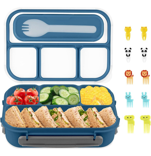 Set Bento Lunch Box Contenedor De Comida Niños Reusable
