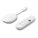Chromecast Hd Con Google Tv Control Remoto 8 Gb Blanco Nuevo