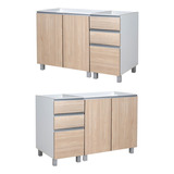 Mueble Cocina Bajo Mesada Ricchezze Potenza 120 Multiuso