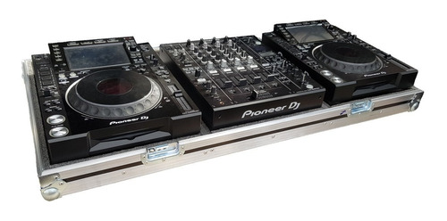 Flight Case Combo Para 2 Cdj-2000 Nxs 2 + Djm-900 Nxs2