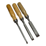 Juego Formones X 3 Pcs Para Madera Carpintería Tallar