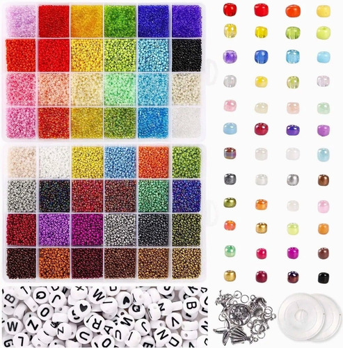 35000pcs Cuentas Kits Para Hacer Pulsera Joyas Collar Regalo