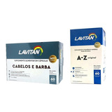 Kit Vitamina Lavitan A-z Original E Lavitan Cabelos E Barba 