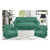 Funda Cubre Sillón Protector Sofá Elastica Pack 3+1+1 Ch-lo