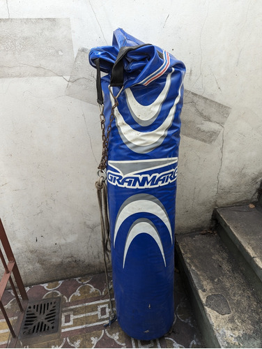 Bolsa De Boxeo Grandmark 150cm Alto 40cm Relleno Tela