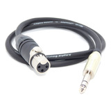 Cable Canon Xlr Hembra A Plug Estereo Amphenol 1mts