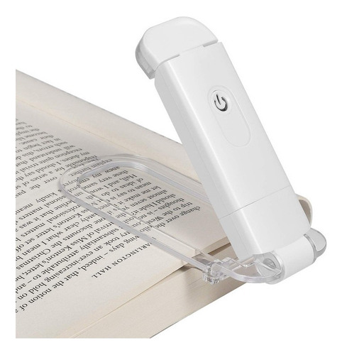 Luz De Libro Con Clip Recargable Por Usb 9 Modes Ajustable