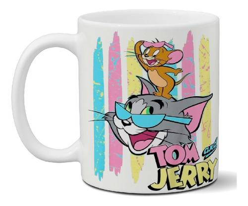 Taza De Cerámica Tom Y Jerry  Exclusiva Con Caja Corrugada