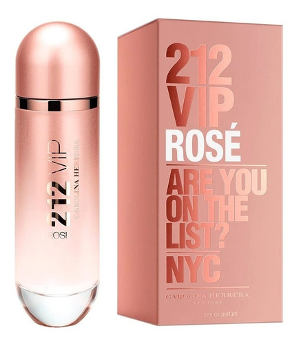 Perfume 212 Vip Rose Carolina Herrera Para Mujer Edp 125ml