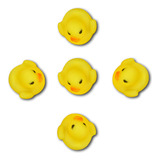 Pack 5 Patitos De Goma Hule Para Tina Agua Ducha De Niños