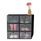 Set 6 Cajas Organizadoras Zapateras Apilables Multiusos