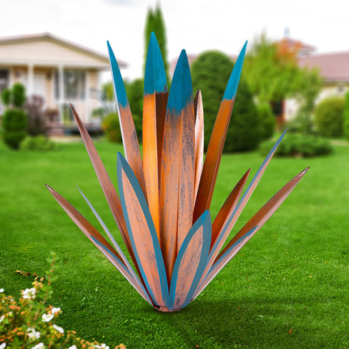 Escultura De Agave De Metal Para Jardín Decoración Exterior