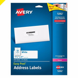 350 Etiquetas Separa Fácil Avery 5262 3.4x10.2 Cm