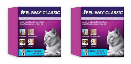 Feliway Completo - Difusor + Refil 48 Ml - 2 Unidades