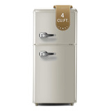 Tymyp Mini Refrigerador Retro Con Congelador, Refrigerador C