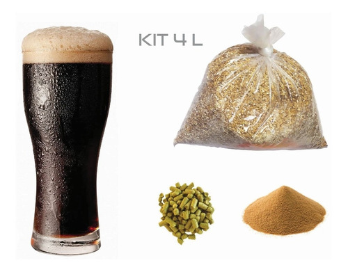 Kit 4 L Receta Porter De Grano Para Cerveza Artesanal