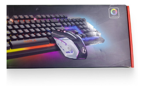 Combo Teclado Y Mouse Gamer De Metal Ambos Alta Calidad