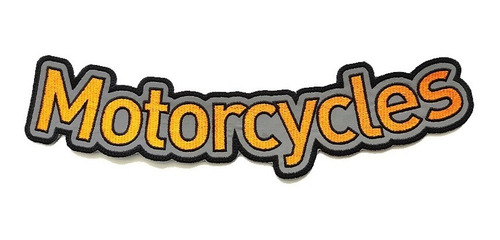 Parche Bordado Reflectivo  Espaldar Texto Motorcycles