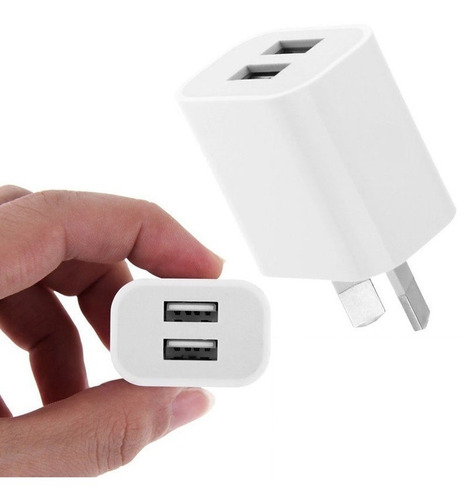 Cargador Doble + Cable Usb A Lightning Para iPhone 8 8 Plus