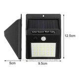 Lámpara Solar Con 30 Led Sensor Reflector Exterior Luz Jardí