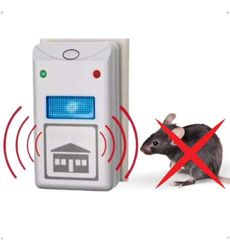 Repelente Eletrônico Ultrassônico Inseto Mata Ratos Baratas