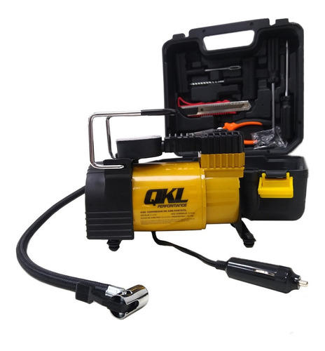 Kit Minicompresor 100psi C/ Adaptadores Y Valija Reparacion